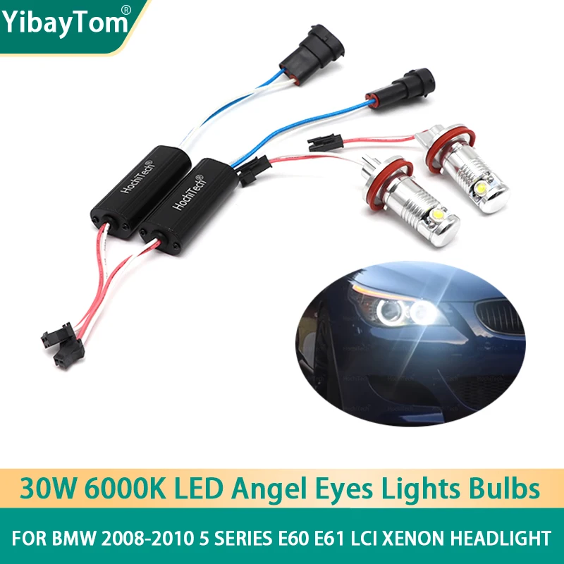 

Warranty Durable H8 LED No Error 30W 1500LM Angel Eye Marker Light Bulb for BMW 2008-2010 5 Series E60 E61 LCI Xenon Headlight
