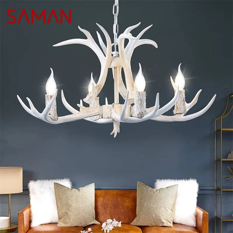 

SAMAN Contemporary Pendant Light Chandelier Creative LED Hanging Lamps for Ceiling Decor Home Dining Room