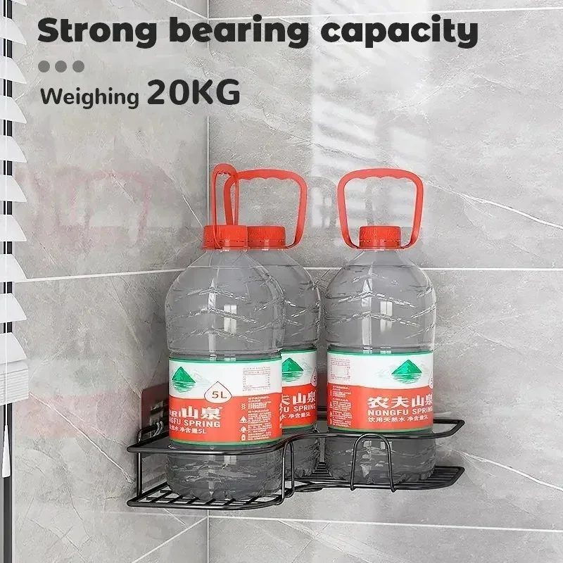 No-Drill Bathroom Corner Shelf 2