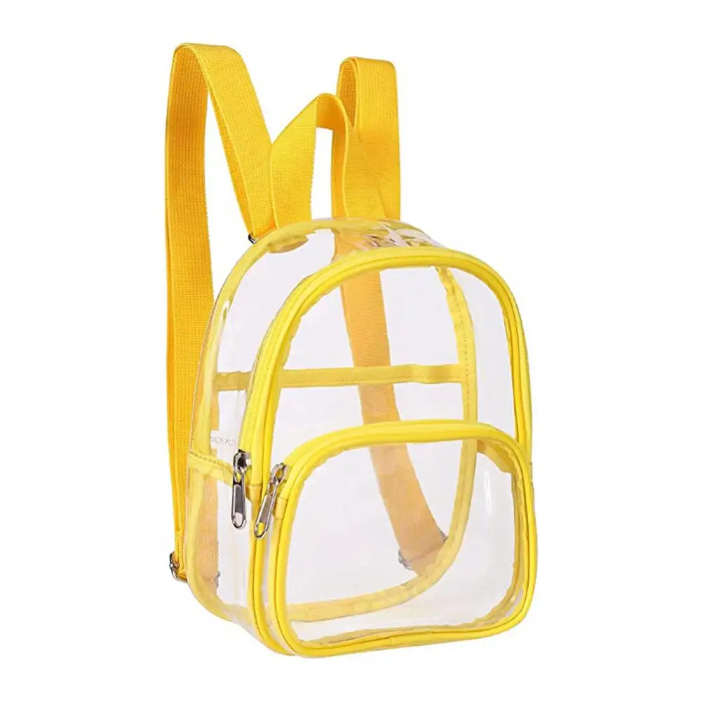 Transparenter Rucksack Aus PVC | Wasserdicht & Gepolstert Für Schule & Freizeit