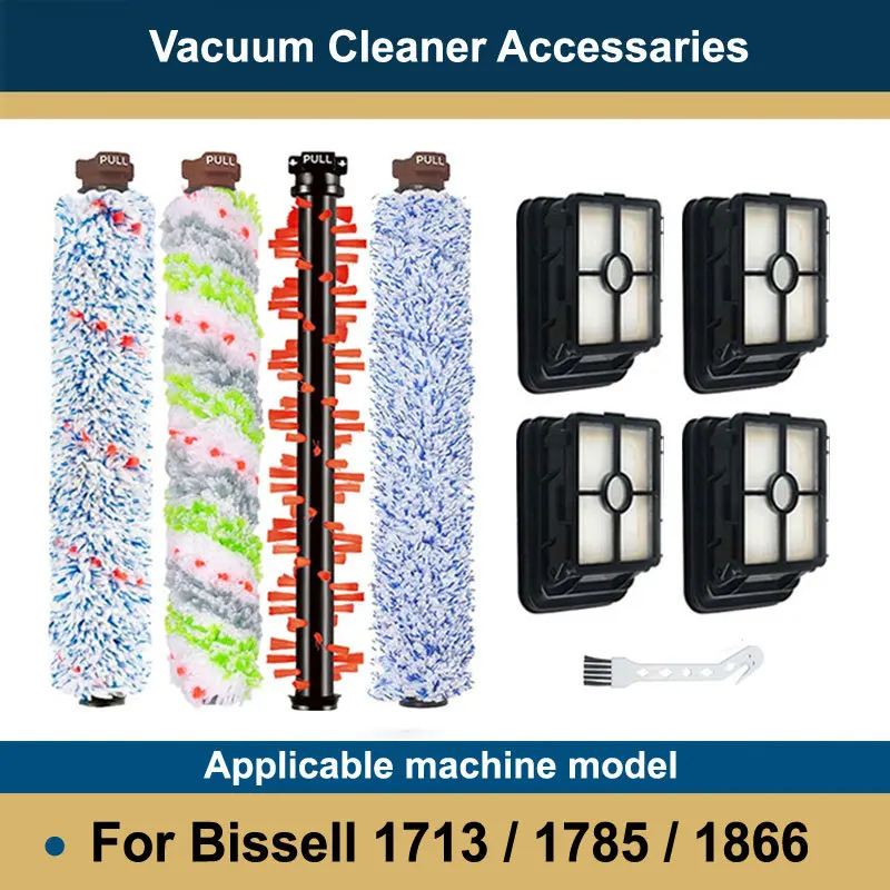 Per Bissell Crosswave 1713 1785,Pet Pro 2224E, Spazzola Per Accessori Cordless 2582E 1866 1868 1934 1926 Spazzola A Rullo Con Filtro Hepa
