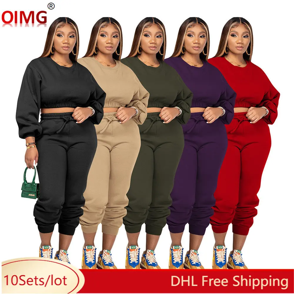 10 Wholesale Jogger Suits Women Fall Winter Tracksuits Long Sleeve