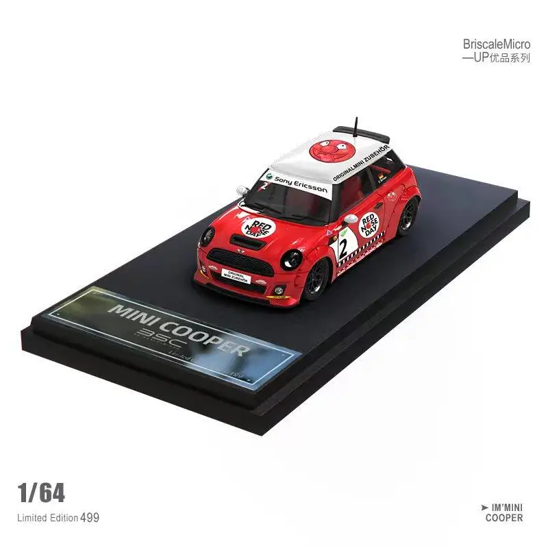 京商  ミニクーパー1/18 RED NOSE DAY 1/18 Kyosho Mini Cooper S Challenge JCW Kit Red Nose day #2
