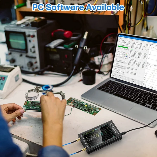 Analizzatore Di Rete NanoVNA-F V2 - 50kHz-3000MHz, Schermo 4.3", Con Batteria - Foto 9