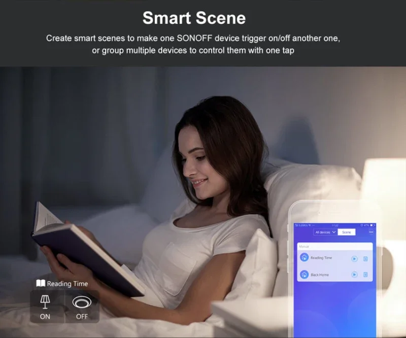 Smart Switch SONOFF TX Series T0 EU/ UK/ US Smart Home Wifi Touch Wall Light Switch Wireless App Voice Remote Control