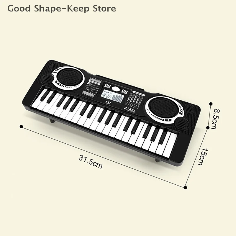 Portable 37 Keys Digital Keyboard LED Display Digital Electronic Piano Children Musical Instrument Early Educational Toy Piano