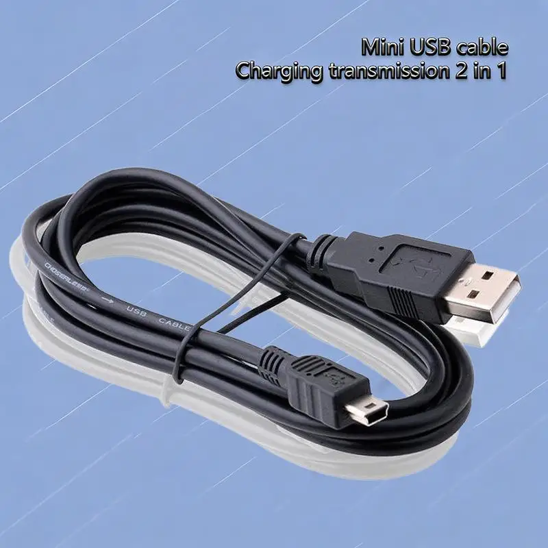 0.3m/0.5m/1m/1.5m 사다리꼴 커넥터 데이터 케이블 - USB 2.0 T형 커넥터 미니 5핀 MP3/MP4 데이터 케이블