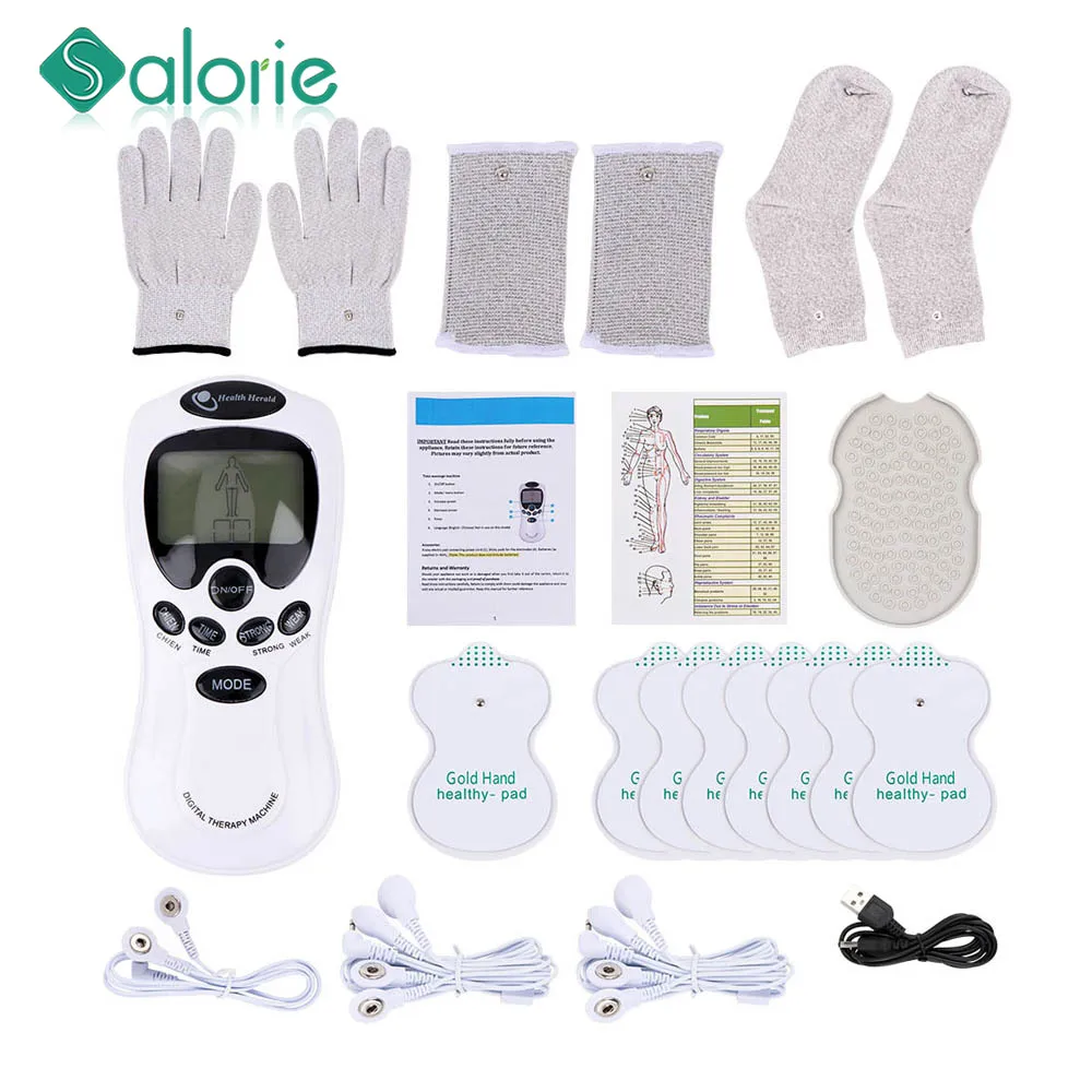 Stimolatore Muscolare Herald Tens Ems Agopuntura Massaggio Corpo Terapia Digitale Elettrostimolatore Home Office