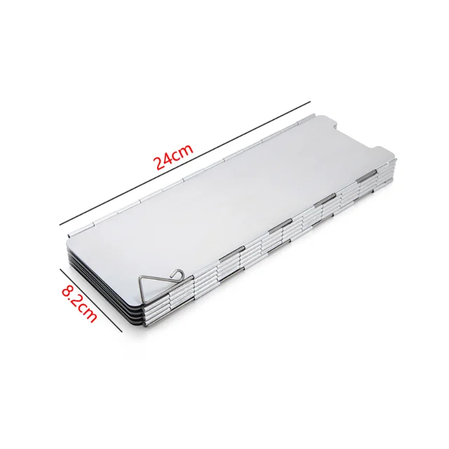 10 Tányér Kültéri Gáz Kályha Szélvédő Összecsukható Kemping Főzés Égő Szélálló Képernyő Alumínium Ötvözet Piknik - Image 3