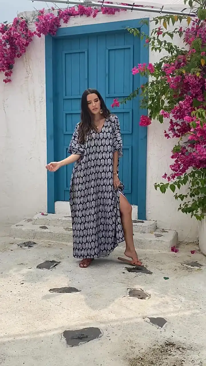 Caftano Caftani Eleganti Taglie Forti Caftani Donna Estivi Abito