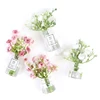Mini Flower Bottle Wind Chimes Style Decor Glass Vase Hanging Vase With Home Decor Flower Plant Dollhouse Miniature 6
