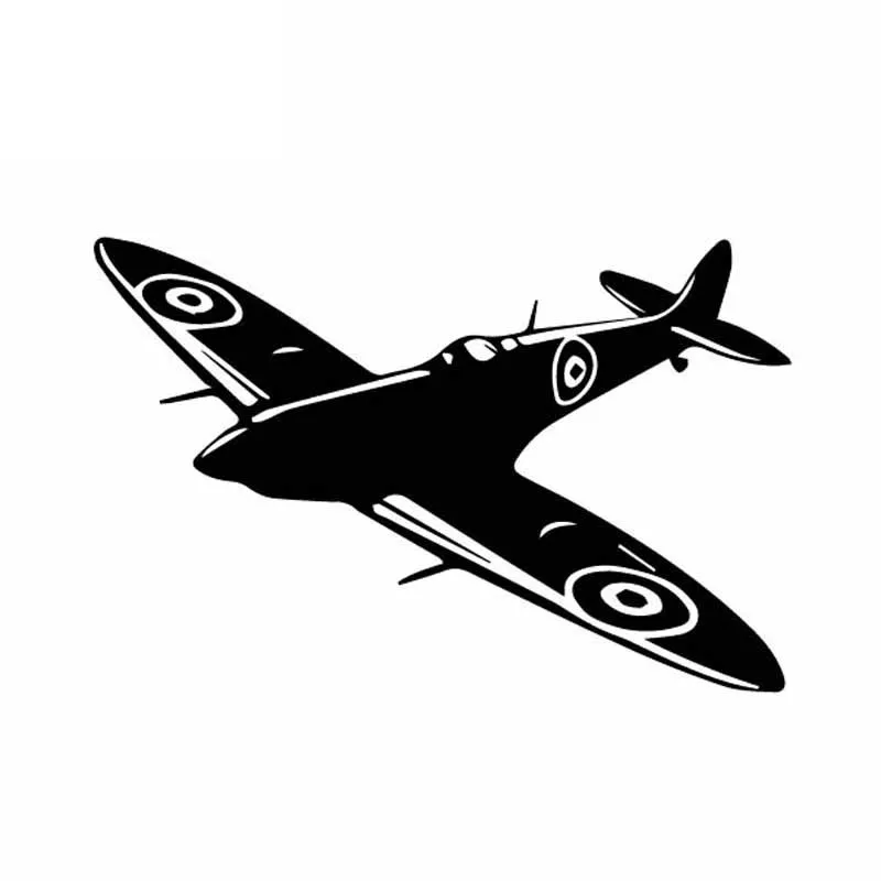 

Car Sticker Beautiful Aircraft Decoration Pattern PVC Decal Car Decal Decoration Accessories Creative Black/white, 16cm*10cm