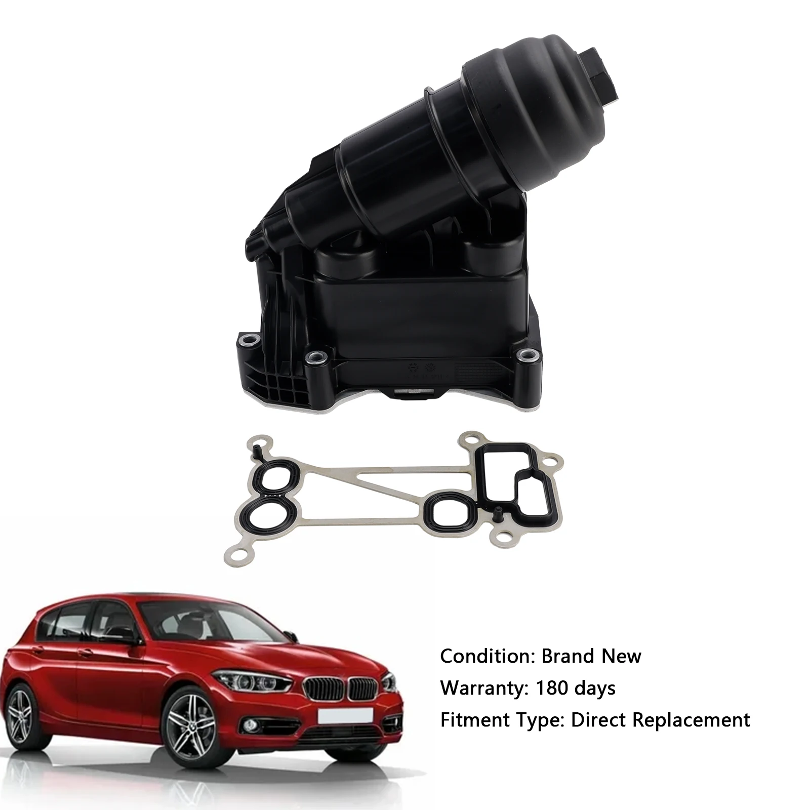 Ölfiltergehäuse 7800066, passend für BMW F20 F21 2011–2019, F22 F87 2012–2020 E90 – Detail 4