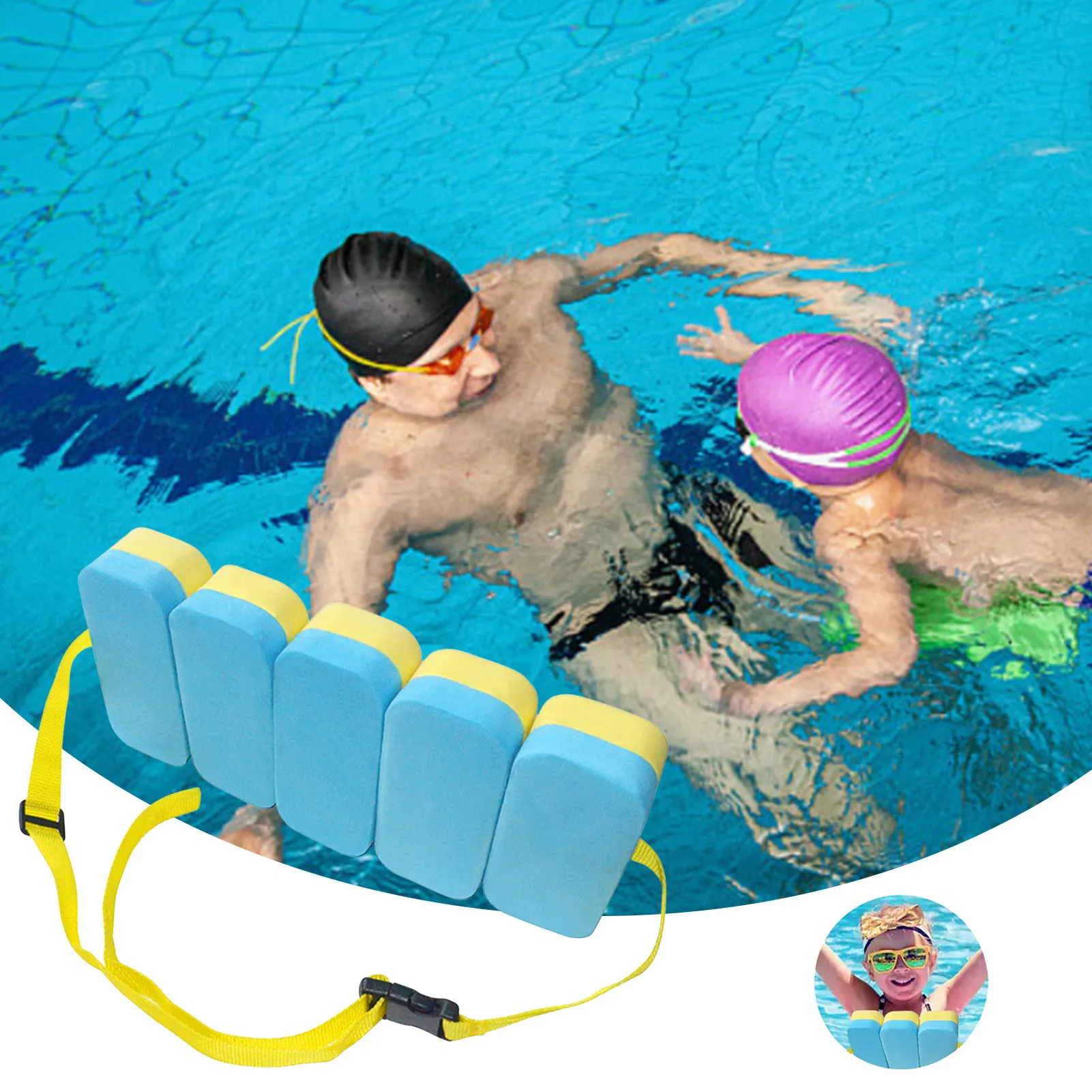 Children Swimming Float Waist Belt Adjustable Child Kids Swim Waist