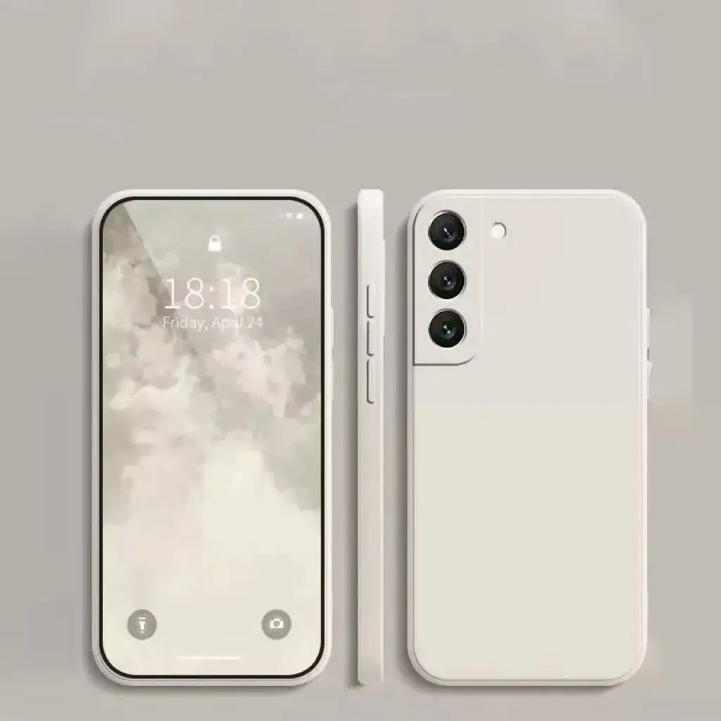 Velvet Silicone Shockproof Phone Case – Solid Color