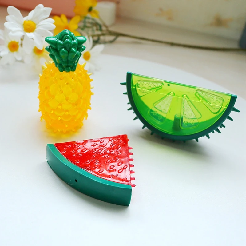 

Pet Cooling Chew Toy Reusable Dog Cooling Toy Teething Ring Cooling Dog Toy Durable Summer Dog Ice Toy Frozen Fruit Shape Toy