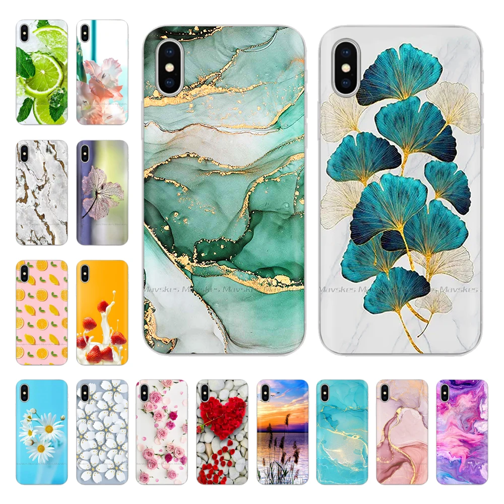 

For iPhone X Case Cute Cartoon Painted Shockproof Bumper For iPhone XR XS Max Soft Fundas Shell For iPhoneX XR XS Max Para Cases