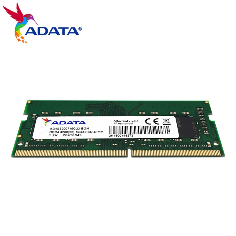 ADATA ラップトップメモリ​​ RAM DDR4 8GB 16GB 3200MHz SO-DIMM
