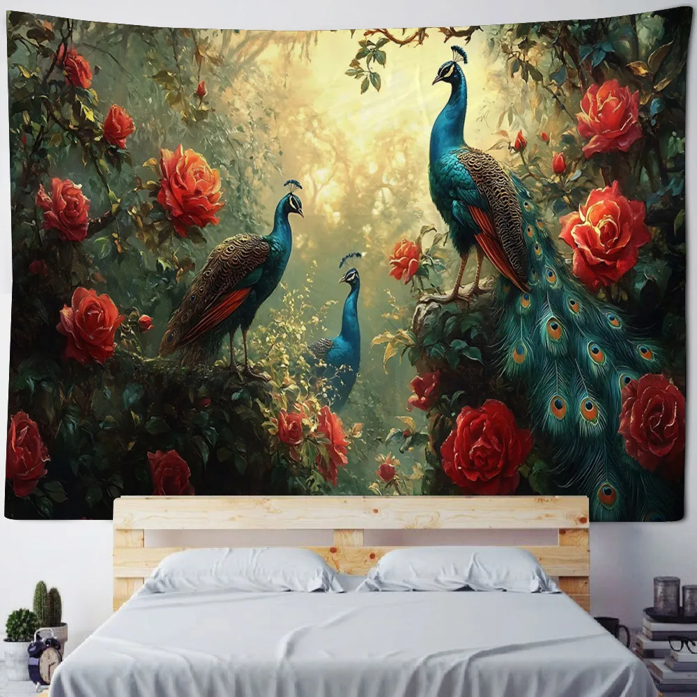 Jungle Bird Art Tapestry Wall Hanging Home Decor tapestry decor