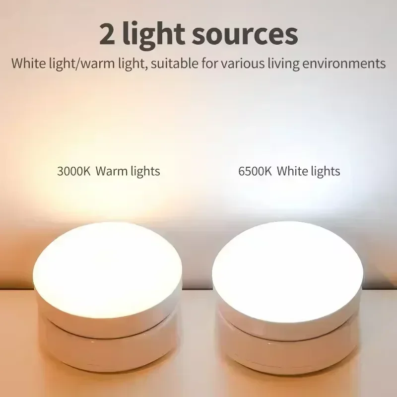 Xiaomi Night Lamp With Motion Sensor Night Light Rechargeable Wireless Led 360 Rotating Magnetic For Kitchen Room Bedside Table 6