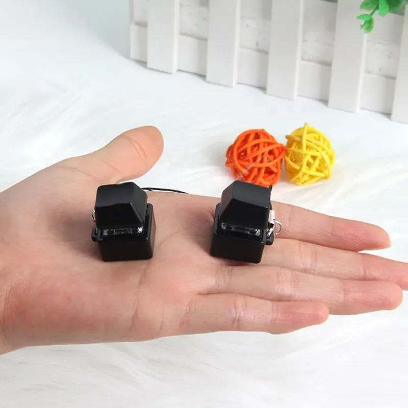 Mechanical Switch Keychain Keyboard EDC Fidget Gadget Funny Click Button Led Light Relief Stress Toy Fidget Autism Relief Toys fidget toy sensory fidget toy anti stress toy