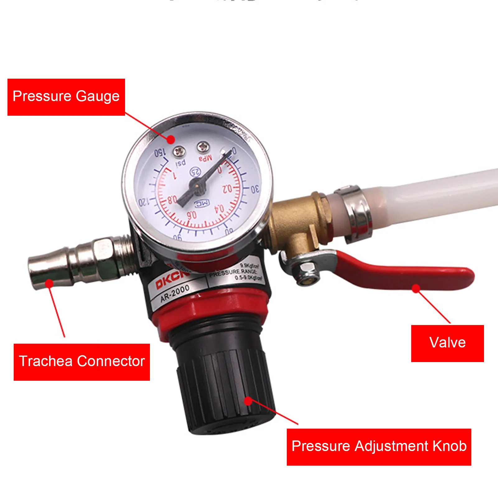 Car Cooling Radiator Pressure Tester Universal Auto Radiator Pressure Tester Pressure Gauge Cooling System Pressure Test