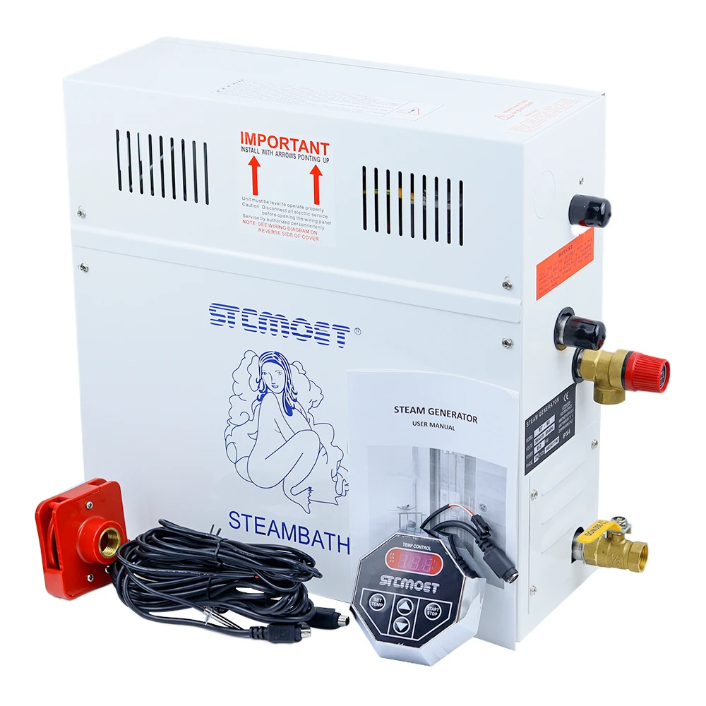 9KW Steam Generator for Shower 220V/380V Home Steam Machine Sauna Equipment Sauna Bath SPA Steam Shower with Digital Controller 3