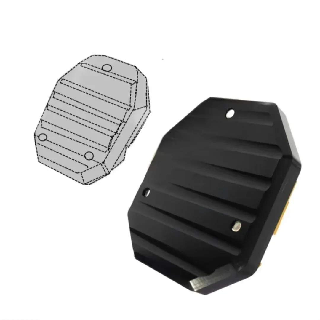 Motorcycle Kickstand Pad Anti-skid Enlarger Base Support Extension Scooter Moped Foot Pad CNC Aluminum Alloy motorcycle kickstand pad