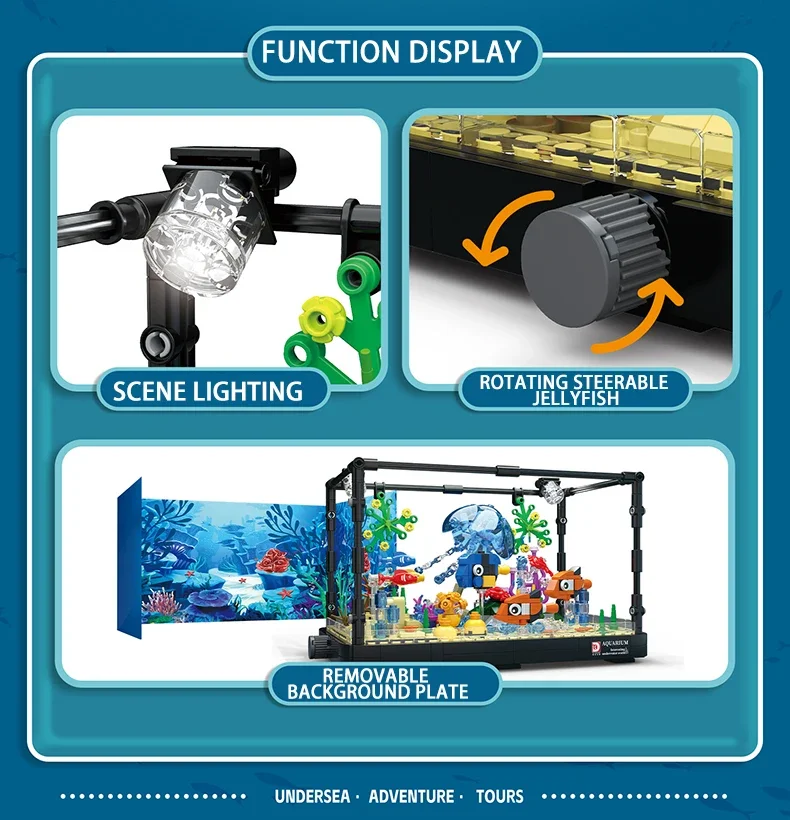 Lego Moc Aquarium Poissons