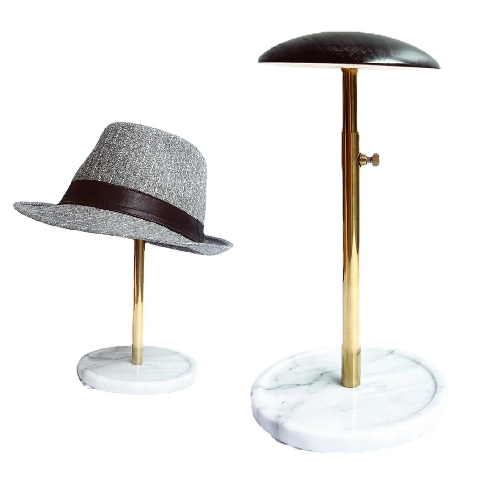 Portable Hat Display Stand, Wig Stand, Wood Holder, Non- Creative Storage Rack, Home Barber Shop Styling Hat Head Stand