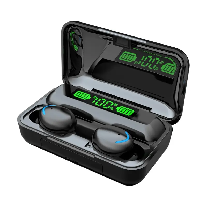 F9 5C Wireless Bluetooth Headphones Tws Waterproof Earbuds Earphones Digital Display Heaset Large Capacity Charging Case wireless earphones wireless earbuds bluetooth earphones wireless bluetooth earphones bluetooth headphones wireless bluetooth headphones wireless headset