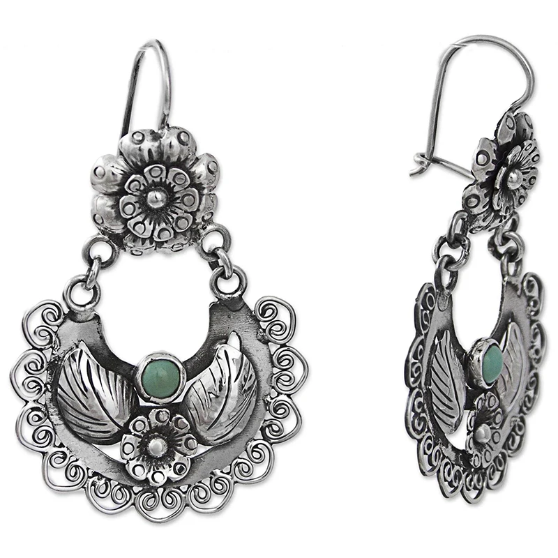 Women Long Earrings Drop Tassel Flower Boho dangle earrings drop earrings flower earrings long earrings crystal tassel earrings