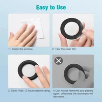 Magnetic Ring Holder For iPhone 14 13 12,Magnet Wall Mobile Phone Holder Magnetic For MagSafe,Car Phone Stand,Sticker Stand 6