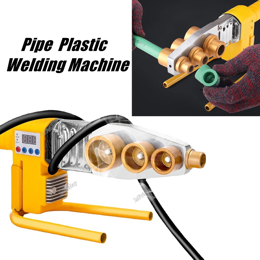 

PB/PP/PE/PPR Pipe Welding Machine 600W-1000W pvc pipe soldering iron Plastic Welding Heating Hot Melting Tool 63/32Type Abrasive