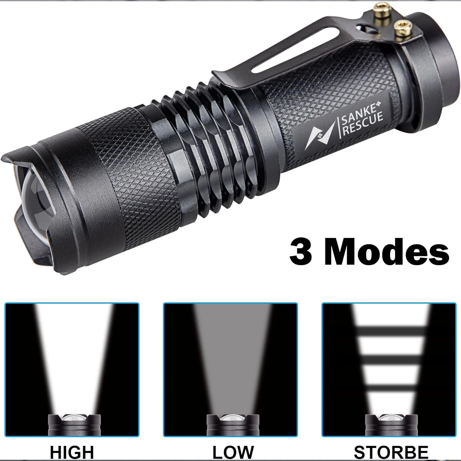 Waterproof Tactical LED Flashlight 3