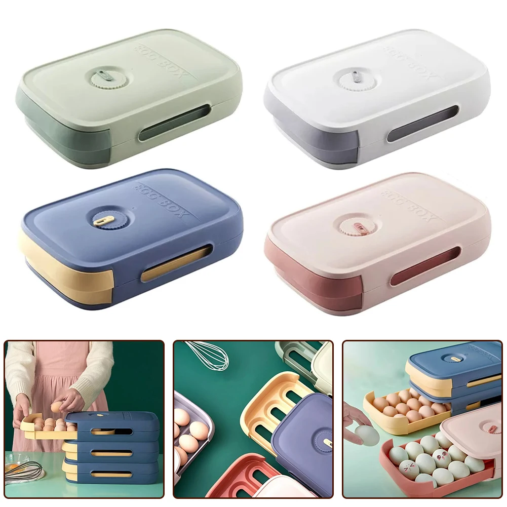 

Supplies Egg Storage Box Part Name Air Circulation Freshness Meter Long Grooves New Drawer Design Upgrade Design