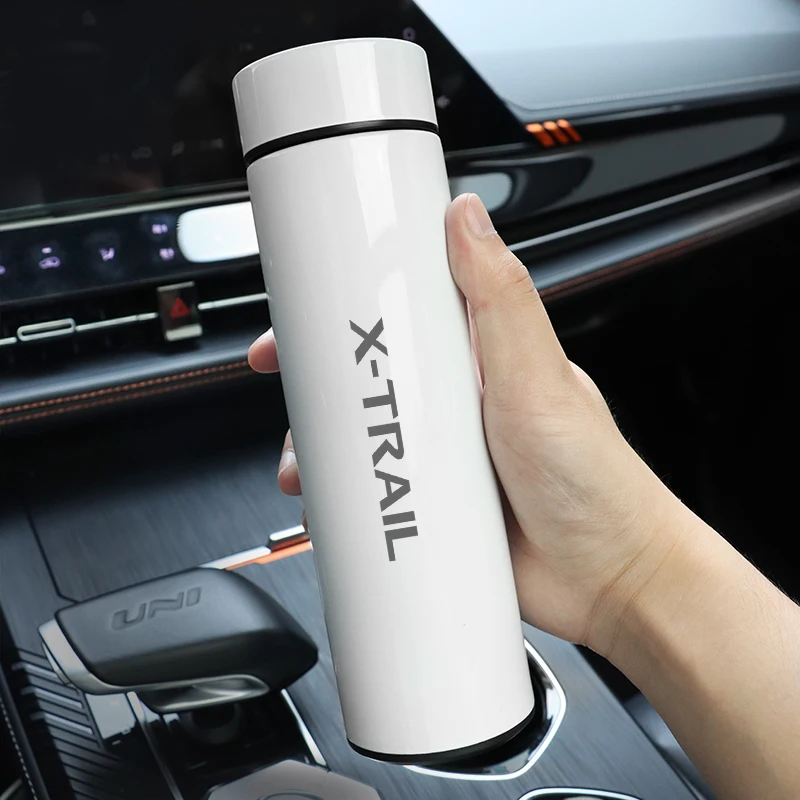For Nissan X-trail 500ml Smart Thermos Cup Intelligent Temperature Display  Water Bottle Heat Preservation Vacuum Thermos Flask