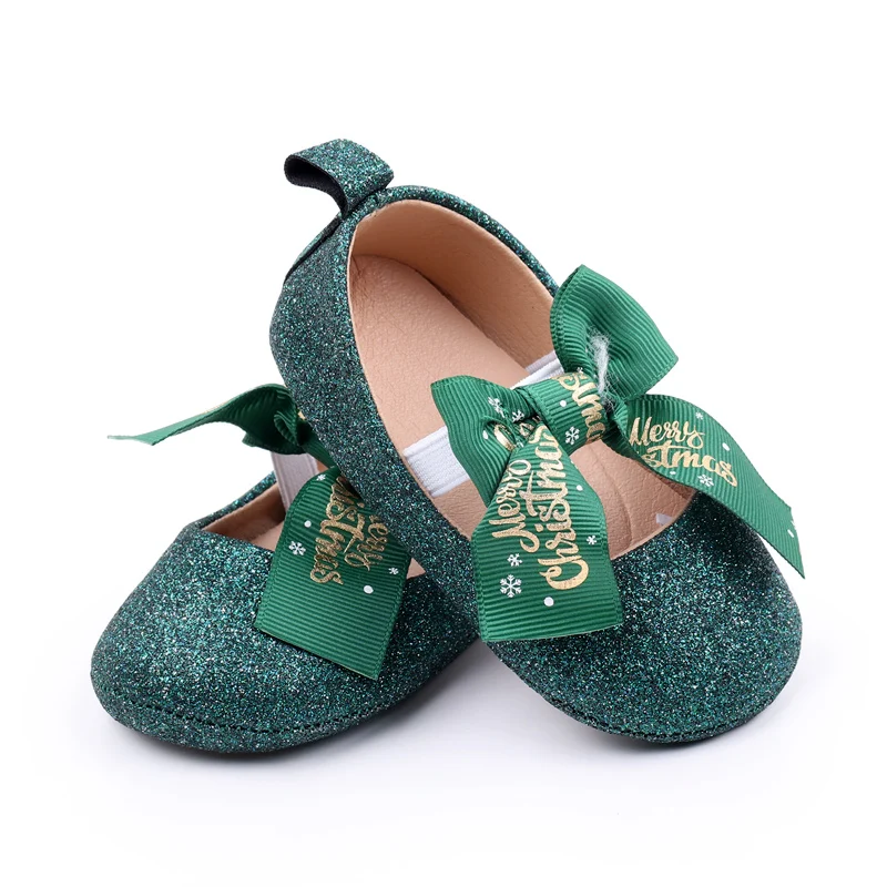 Baby Girls Shoes Princess Party Sneaker Dress Shiny Butterfly Bowknot Blingbling Christmas Holiday High Quality New BBW3180