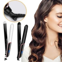 2 In 1 Professional Hair Straightener For Wet or Dry Hair Electric Iron Curling Straightening Irons Smoothing Hair Styling Tools 1