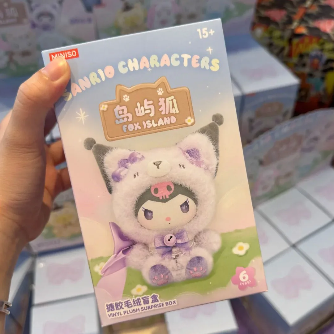 Original Sanrio Fox Island Velvet Blind Box Cute Kuromi Melody