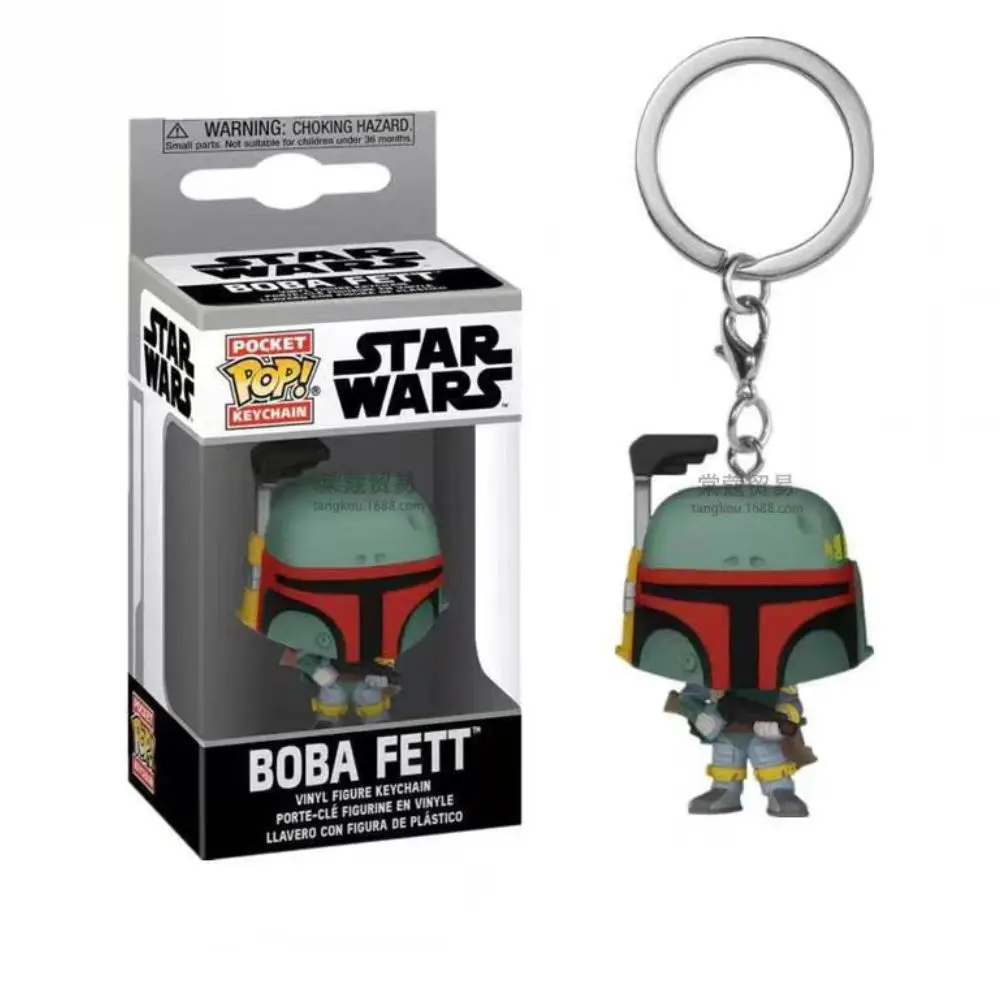 스타워즈 오비완 케노비 키체인, 키체인, 어린이  요다 컵, 보바 펫 만달로 포켓 PVC 피규어 장난감 키링