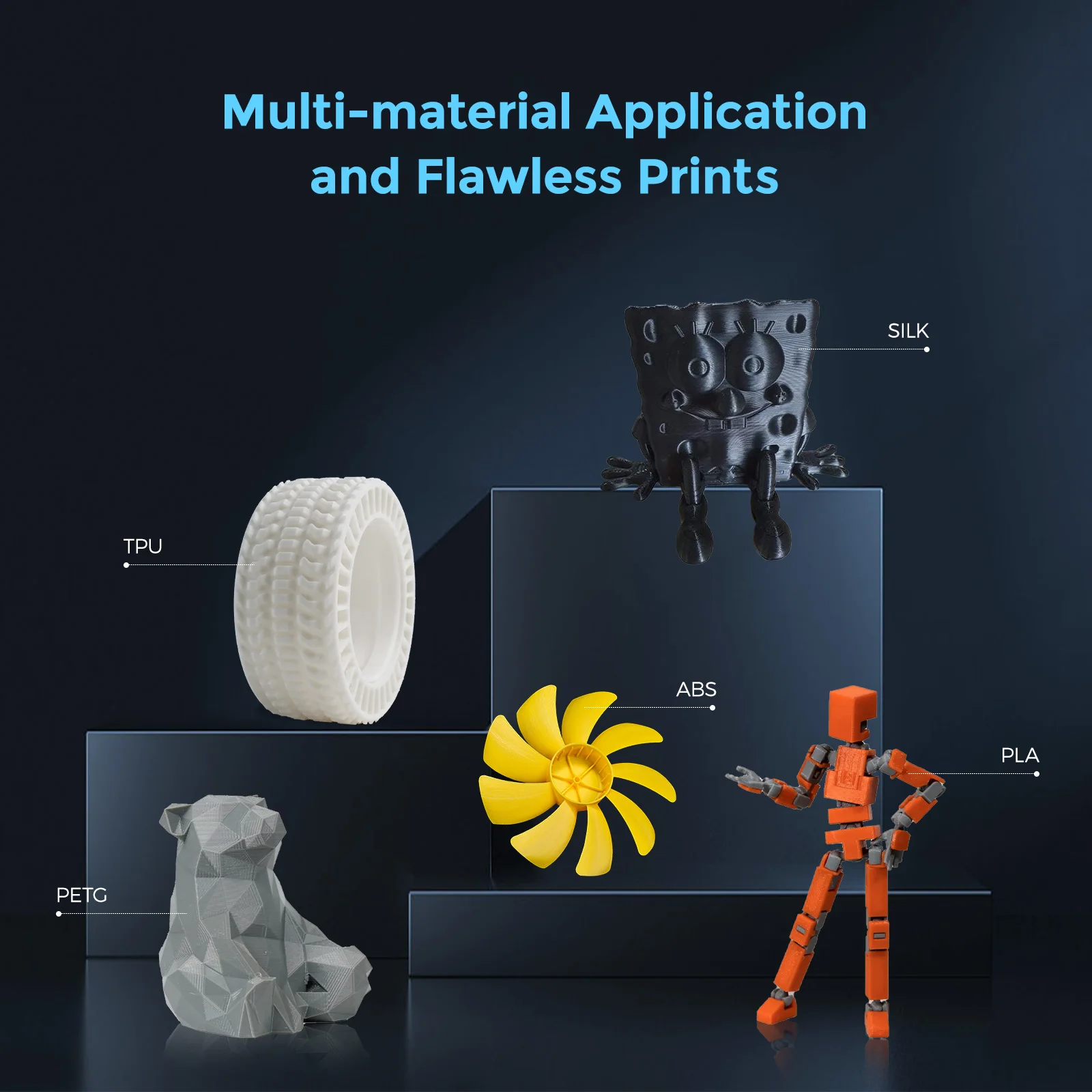 Drukarka 3D Flashforge Adventurer 5M Pro w pełni zamknięta maks. 600 mm/s szybka, w pełni automatyczna poziomująca wytłaczarka bezpośrednia z kamerą