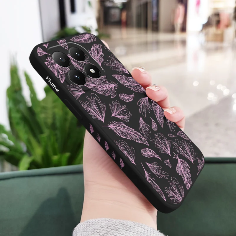 Feathers Flying Silicone Phone Case Cover