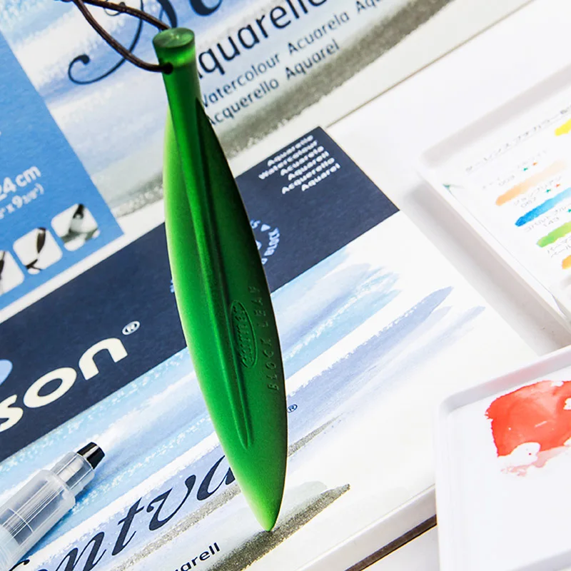 Willow Leaf Four-sided Seal Glue Watercolor Book Special Paper Cutter Art Painting Does Not Hurt The Paper To Open The Envelope