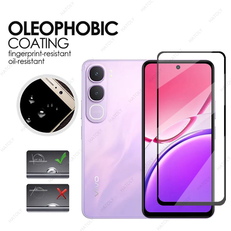 Black Edge Protective Film and Tempered Glass Screen & Camera Lens Protector