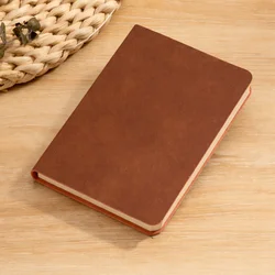 Compact Lined Journal - Portable Mini Pocket Notebook for Travel, Work & School (94 Sheets, 108 Pages) (Brown)