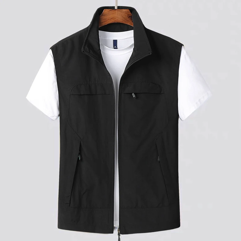 Men Casual Summer Sleeveless Vest Sportswear Multi Pocket Photograph fishing Tourist climbing Waistcoat fashionable vests sleeveless vests sleeveless vest