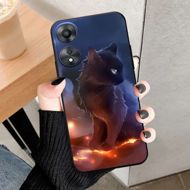 Sleek Black Soft Silicone TPU Protective Phone Case - Shockproof Bumper Cover