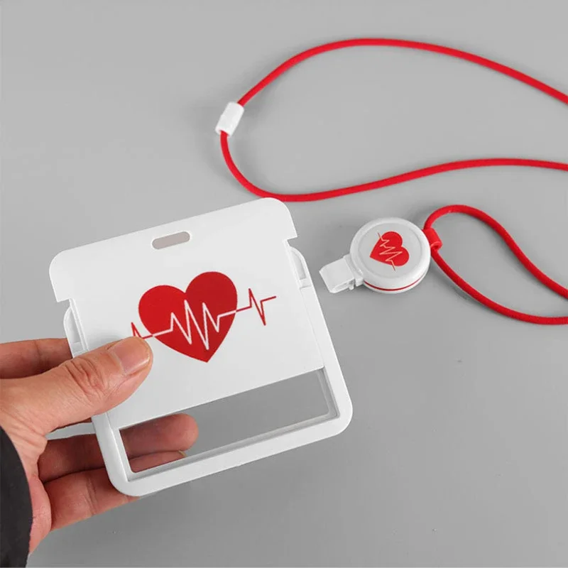 Nurse Doctor Card Holder with Retractable Badge Reel Safe Lanyard Medical Workers IC/ID Card Work Hospital Supplies