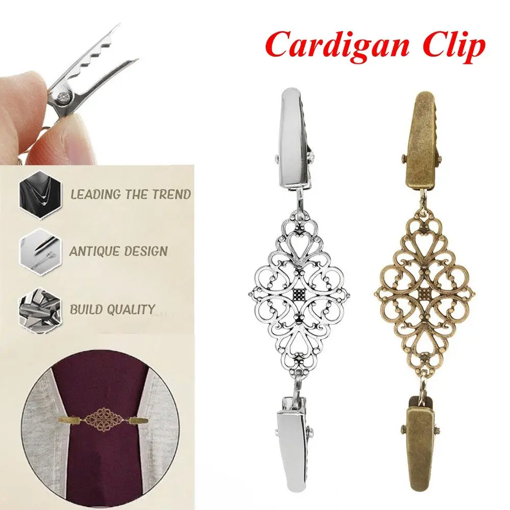 Moda Nuovo Colletto Della Camicia Maglione Retrò Camicetta Pin Cardigan Clip Clip Anatra Fermagli Spilla Scialle
